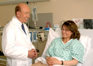 Doctor speaking to a patient